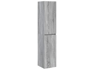 Cabinet salle de bain mural, meuble de rangement sonoma gris 33x34.5x160 cm shl7058