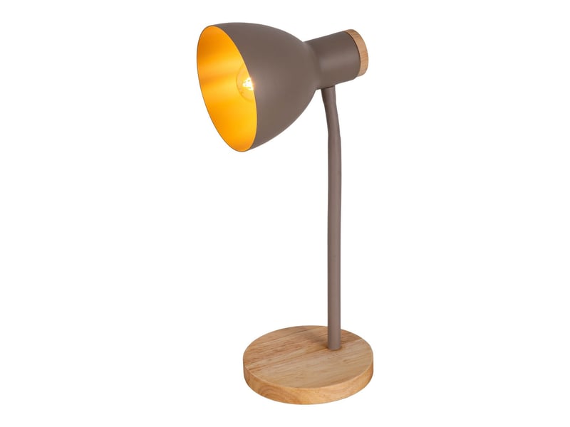  Naeve marie lampe de bureau marron 1xe14  - Conforama D
