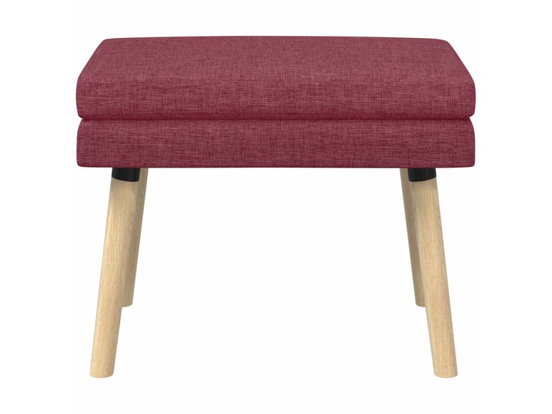  Banc d'entrée, banc à double couche bordeaux 60x40x46 cm tissu  - Conforama E