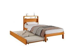 Lit gigogne 90x200 cm coloris naturel