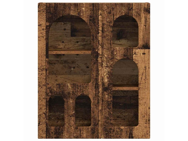  Armoire suspendue, meuble de rangement elst bois ancien 59x20x71,5 cm  - Conforama E