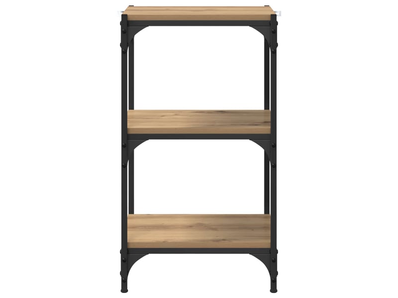  Bibliothèque 3 niveaux, armoire à livres 40 x 33 x 70,5 cm chêne artisanal  - Conforama E