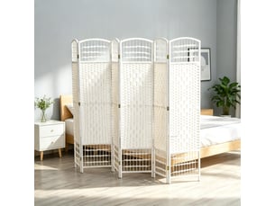 Paravent pliable élégant, cloison de séparation moderne à 6 panneaux, 1 pièce