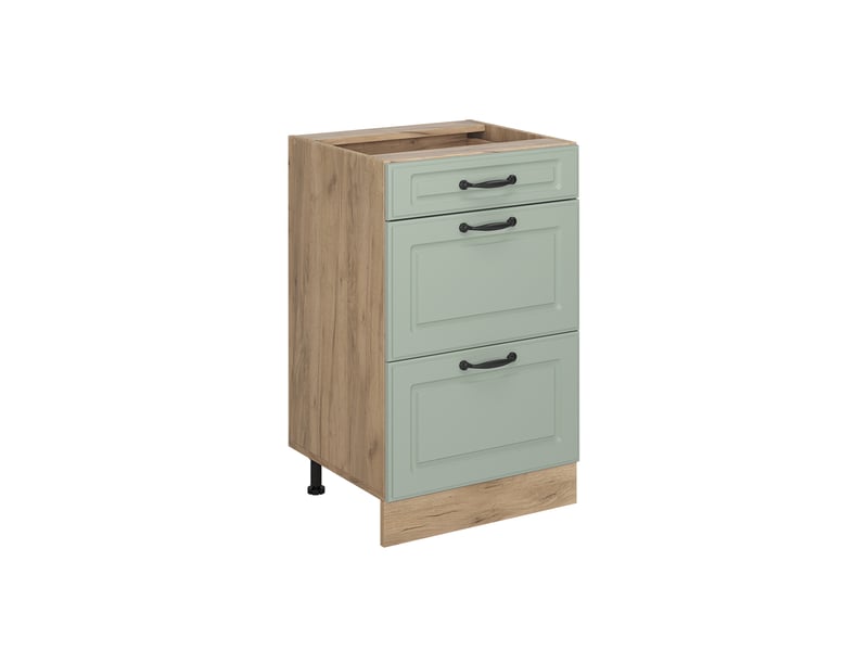  Vicco meuble cuisine, mint campagnechêne doré, 50cm sans plan de travail  - Conforama A