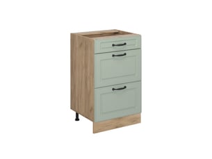 Vicco meuble cuisine, mint campagnechêne doré, 50cm sans plan de travail