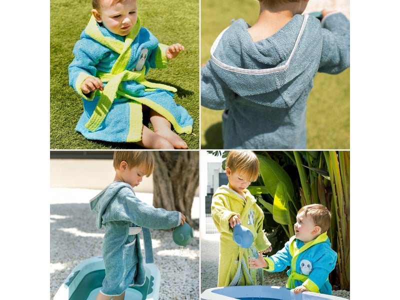  Peignoir de bain enfant interbaby taille 14 ans - lilas - coton éponge 00515-T14-32 - Conforama B