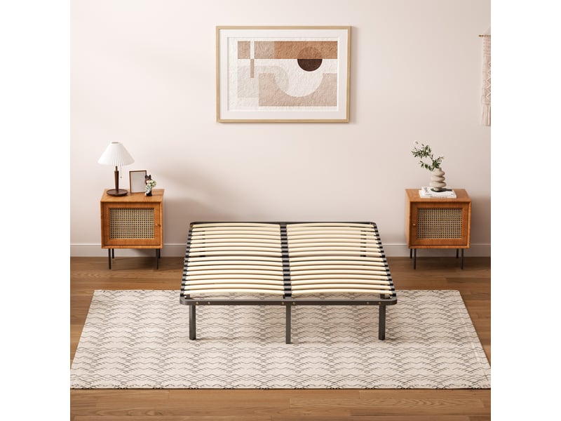  Sommier à lattes 140x190 cm, 2x16 rangs, incl. 9 repose-pieds  - Conforama D