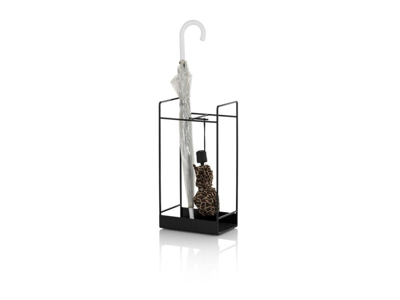 Porte-parapluies en métal mat design moderne masu - noir  - Conforama B