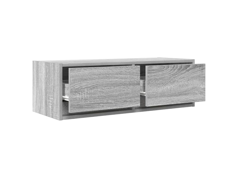  Meubles tv - banc tv - meuble de rangement 2 pcs sonoma gris 80x31x25,5 cm bois d'ingénierie  - Conforama D