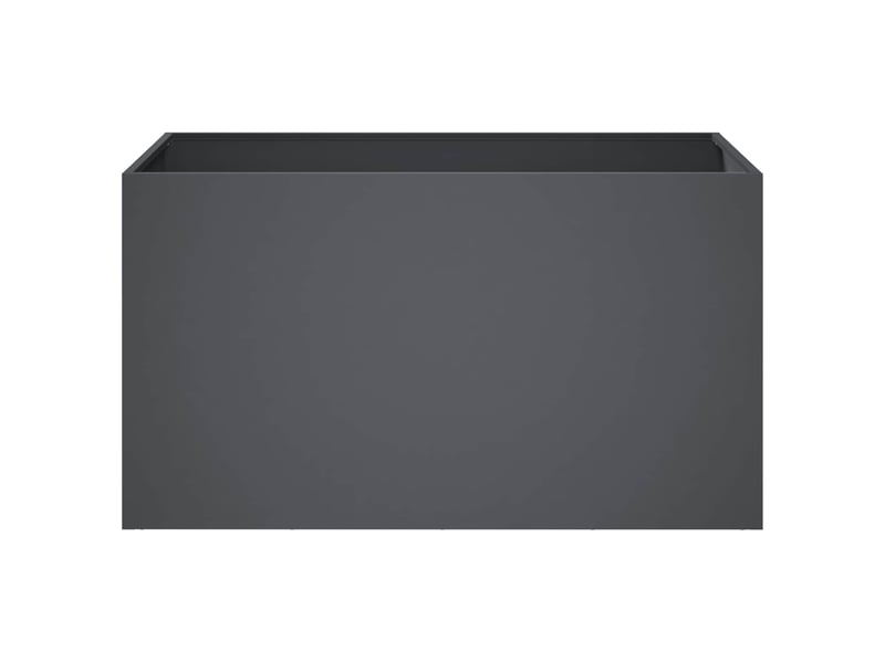  Jardinière - cache-pot de jardin 2 pcs anthracite 100 x 50 x 50 cm  - Conforama D