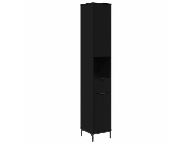  Cabinet de salle de bain, armoire salle de bain noir 31,5 x 33 x 190 cm cf65394  - Conforama A