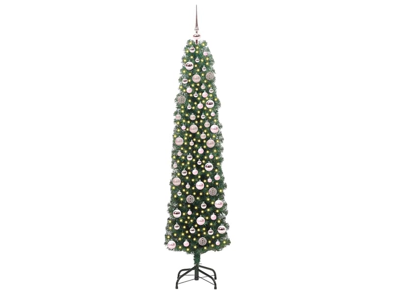  Sapin de noël artificiel, arbre de noël vert 180 cm pvc et acier et plastique shl8151  - Conforama A