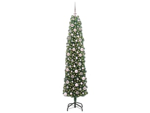 Sapin de noël artificiel, arbre de noël vert 180 cm pvc et acier et plastique shl8151