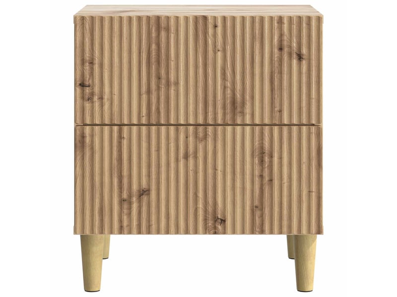 Table de chevet 2 pièces chêne artisanal 43 x 34,5 x 48 cm - Conforama E