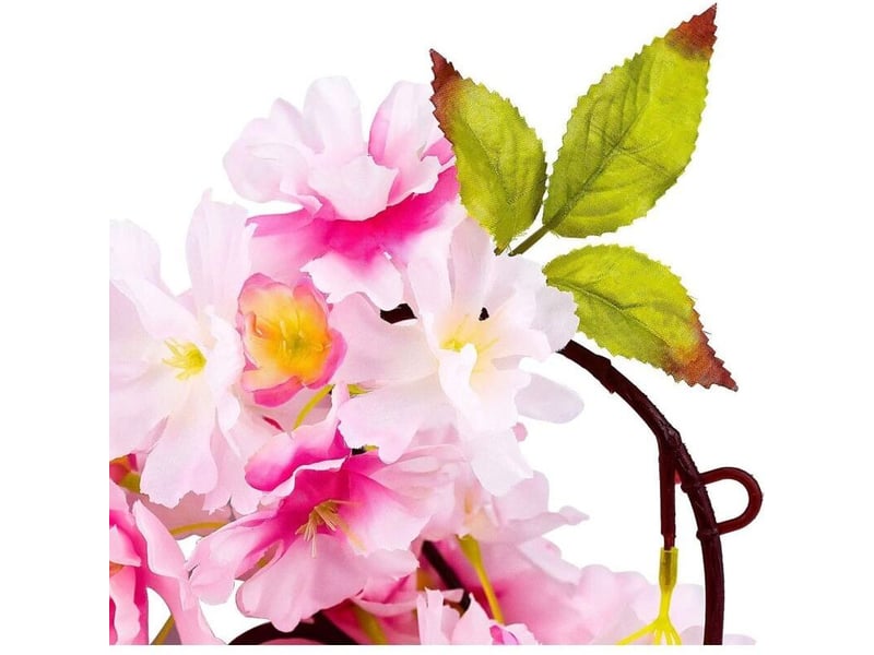  180 cm fleur de cerisier,fleurs cerisier artificielles guirlande rotin suspendus de soie vigne pour partie mariage,maison jardin décoration,rose  - Conforama C