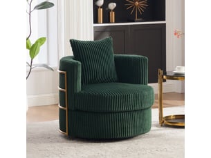 Fauteuil fixe Fay Lum <strong></strong> Velours côtelé vert