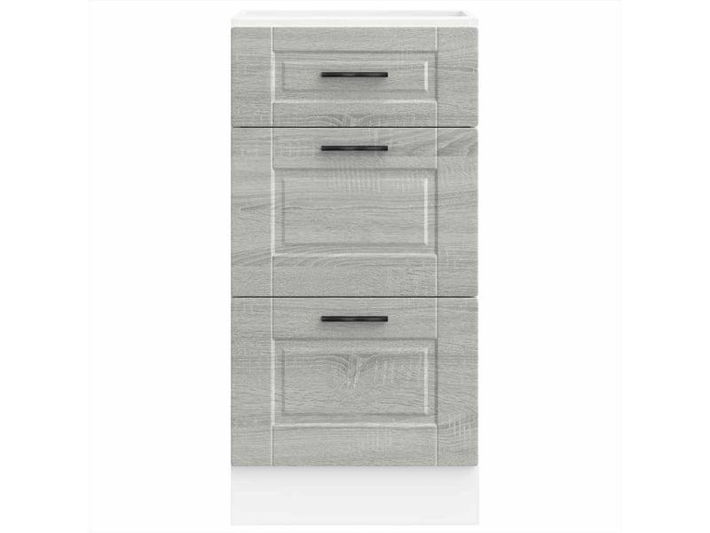  Meuble de rangement, armoire de cuisine porto sonoma gris bois d'ingénierie shl9573  - Conforama D