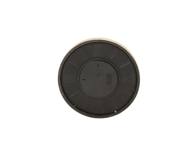  Horloge murale ronde en métal iben 63cm naturel  - Conforama B