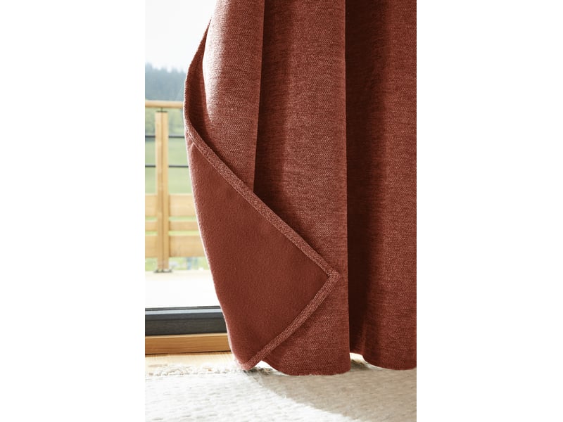 Lot de 2 rideaux 140 x 240 cm blackout total &amp; thermique double polaire gris  - Conforama D