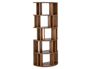 Bibliothèque demi-lune en bois camille 175cm naturel