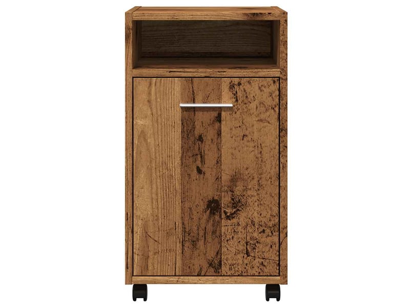  Armoire de rangement, armoire avec roues vieux bois 33x38x60 cm bois d'ingénierie  - Conforama D