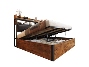 Lit coffre 140x200 cm <strong>HAUSS SPOLE</strong>  <strong></strong> coloris noir