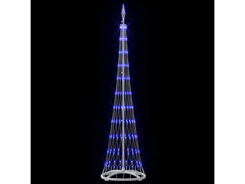  Arbre de noël, sapin de noël led bleu 51 x 51 x 190 cm métal  - Conforama E
