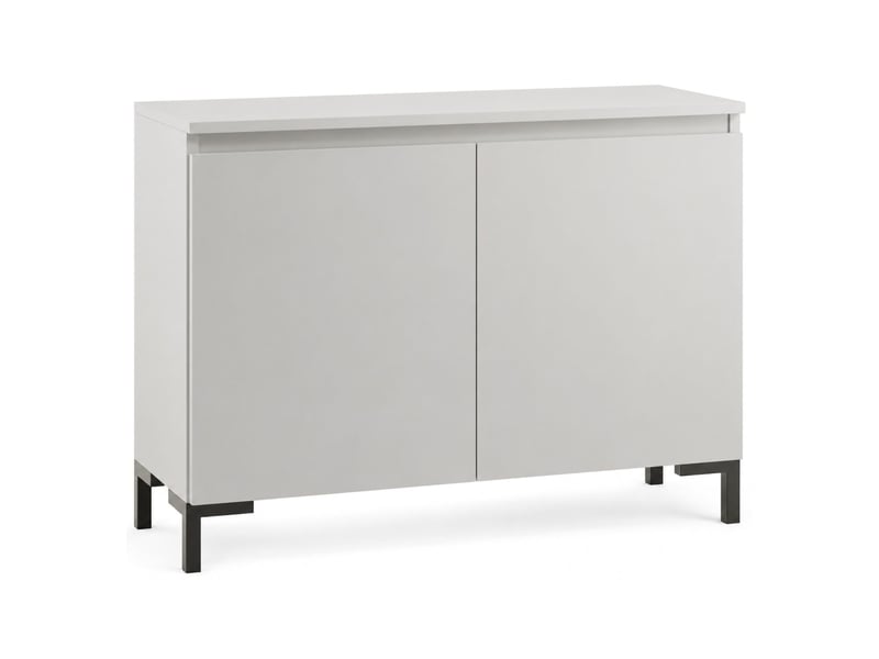  Meuble dmora, buffet 2 étagères, 100x37x75h cm gris clair Mimakasa - Conforama D
