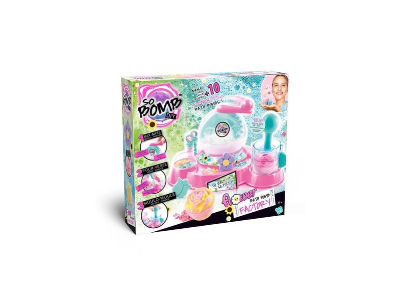 Kit diy bombes de bain en forme de fleurs pour 10 bombes moules pastel CTBBD052 - Conforama A