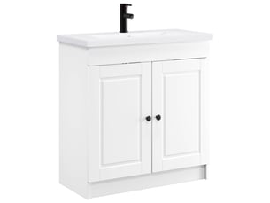 Ensemble de mobilier de salle de bain blanc 78.5x37.5x81 cm shl4315