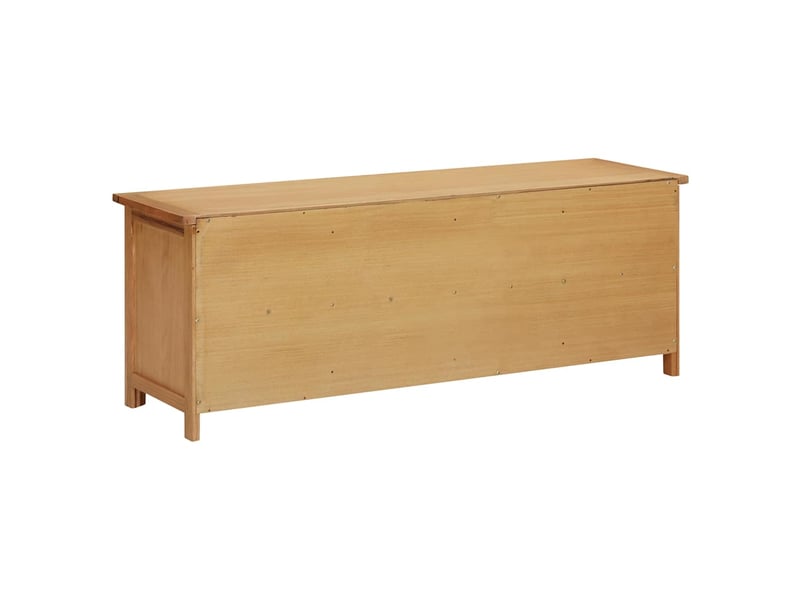  Étagère à chaussures, meuble à chaussures 114x37x45 cm bois de chêne solide  - Conforama D