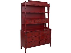 Etagère 129 cm coloris rouge WANDERLUST DECO 