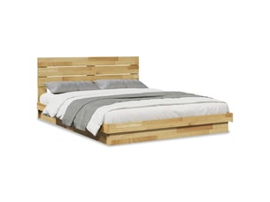 Lit 2 places 150x200 cm    coloris marron