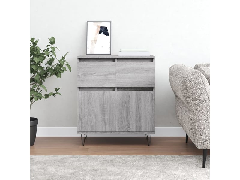  Buffet - bahut - meuble de rangement sonoma gris 60x35x70 cm bois d'ingénierie  - Conforama B