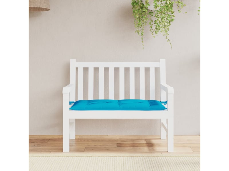  Coussin de banc de jardin, coussin d'assise bleu clair 100x50x7 cm tissu oxford cf52675  - Conforama C