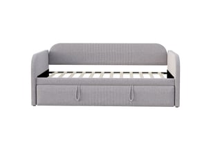 Lit extensible 90x190 cm <strong></strong> <strong></strong> coloris gris