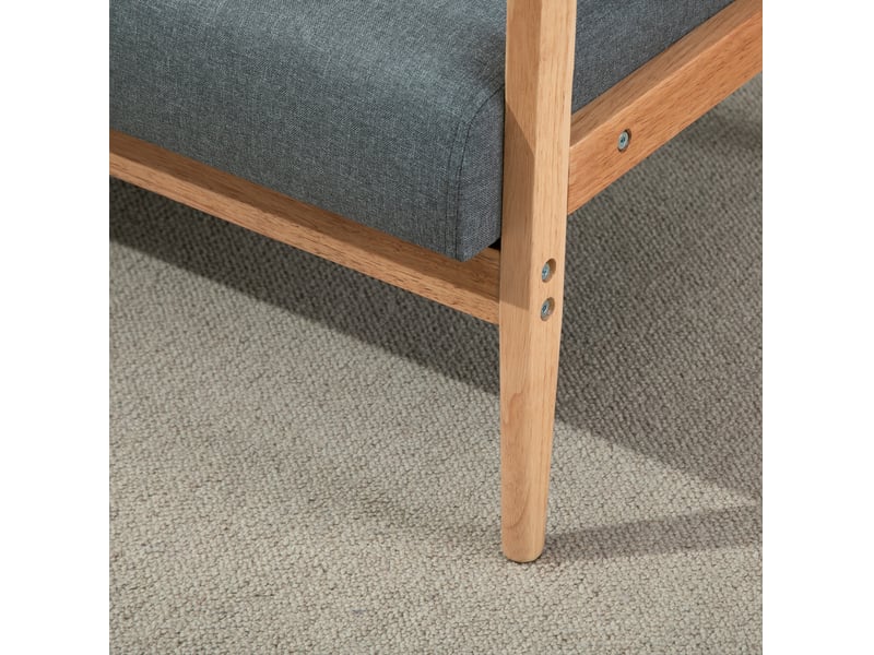  Canapé 2 places 115x66,5x73 cm compact gris foncé  - Conforama D