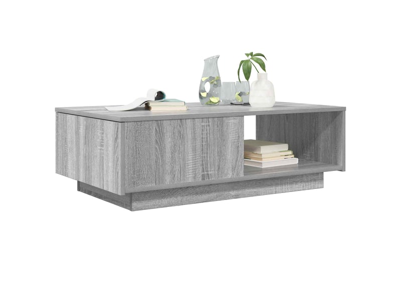 Table basse - table de salon - table à thé gris sonoma 95 x 55 x 31 cm bois d'ingénierie - Conforama C