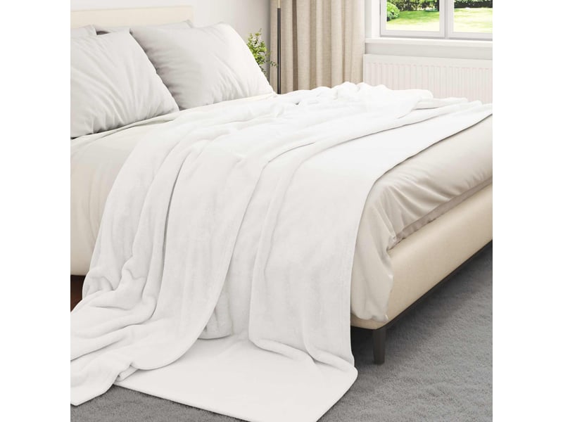  Couverture jetée de canapé 6 pcs blanc 240x270 cm 10.11 kg polaire  - Conforama C