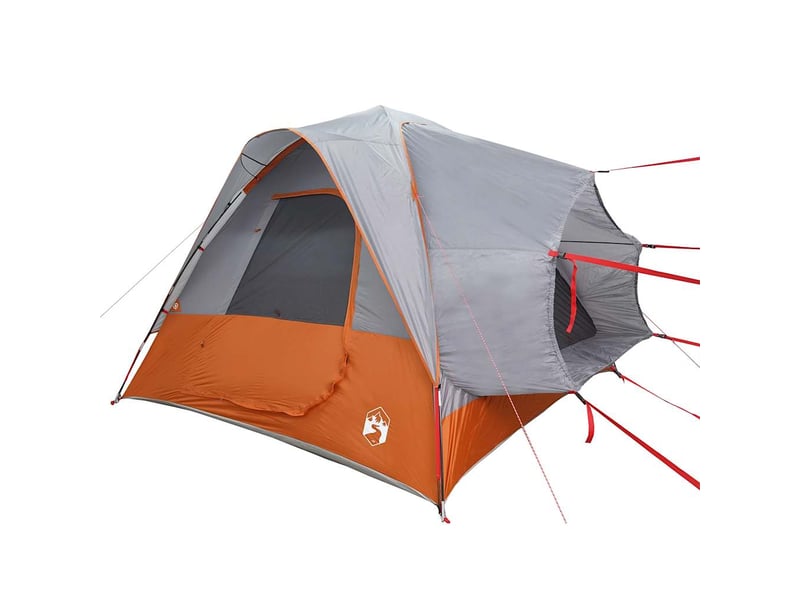 Tente voiture pour camping 4 personnes gris et orange imperméable shl83665  - Conforama E