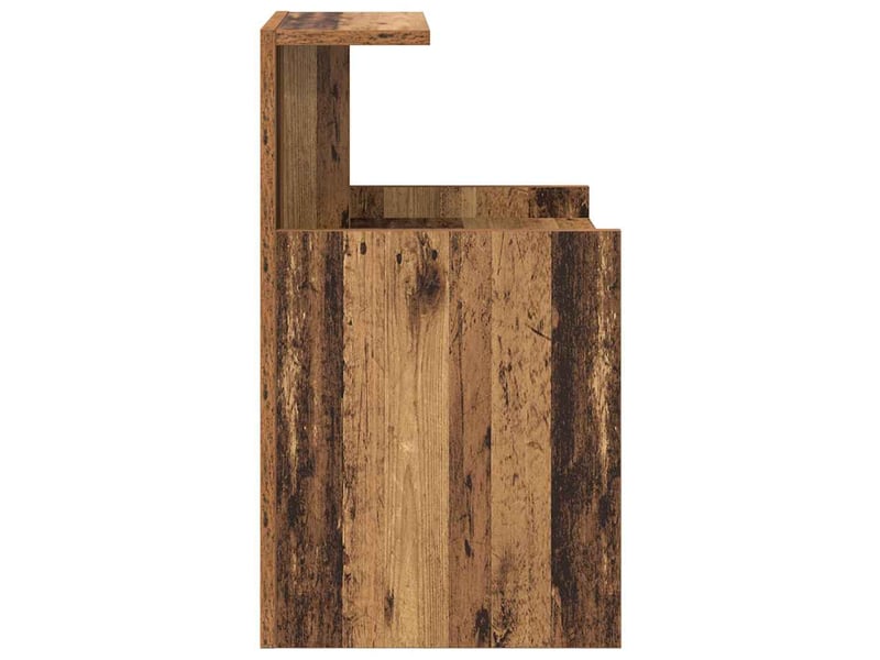  Table de chevet bois ancien 40 x 35 x 60 cm bois d'ingénierie  - Conforama E