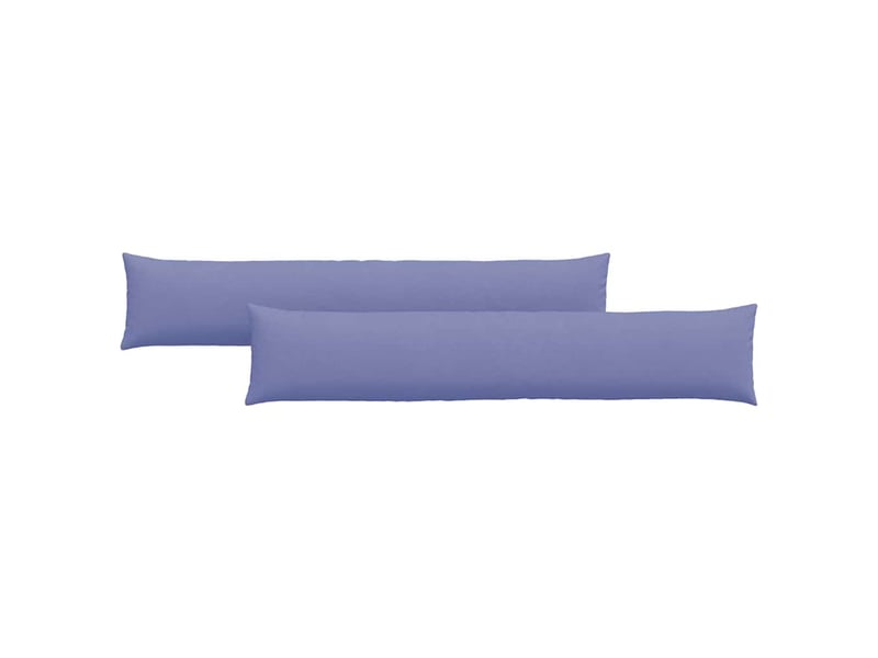  Lot de 2 coussins de canapé, coussins décoratifs tissu bleu denim 200 x 40 cm cf58785  - Conforama A