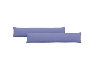 Lot de 2 coussins de canapé, coussins décoratifs tissu bleu denim 200 x 40 cm cf58785