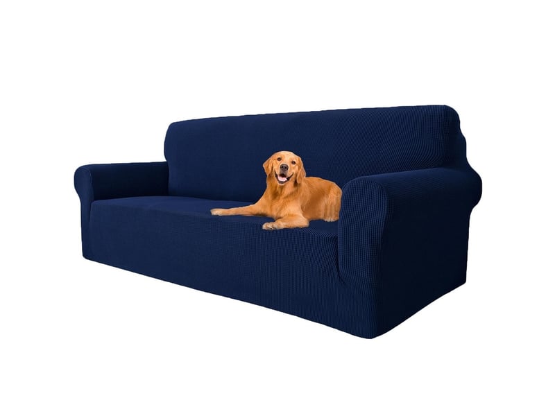  Housse canapé extensible  moderne, antidérapante, antisalissure, lavable 3 places（180-230cm）  - Conforama A