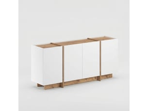 Buffet 4 porte(s) AHD AMAZING HOME DESIGN - 180 cm coloris blanc