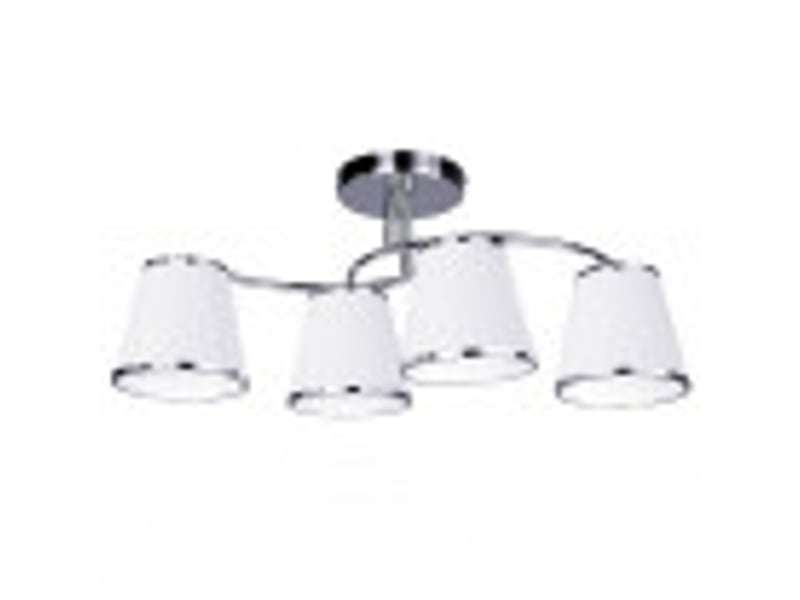  Fabrilamp lantanas, lampe classique, 4xe27, chromé et blanc, 24 x 64 x 31,5 cm 151754020 - Conforama B