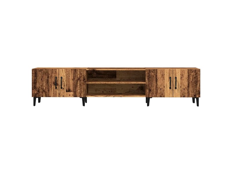  Meuble tv - banc tv - meuble de rangement vieux bois 180x31,5x40 cm bois d'ingénierie  - Conforama D