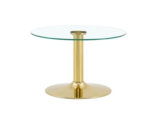 Table basse rond(e) coloris doré ULEVR  - 70 cmx70 cm