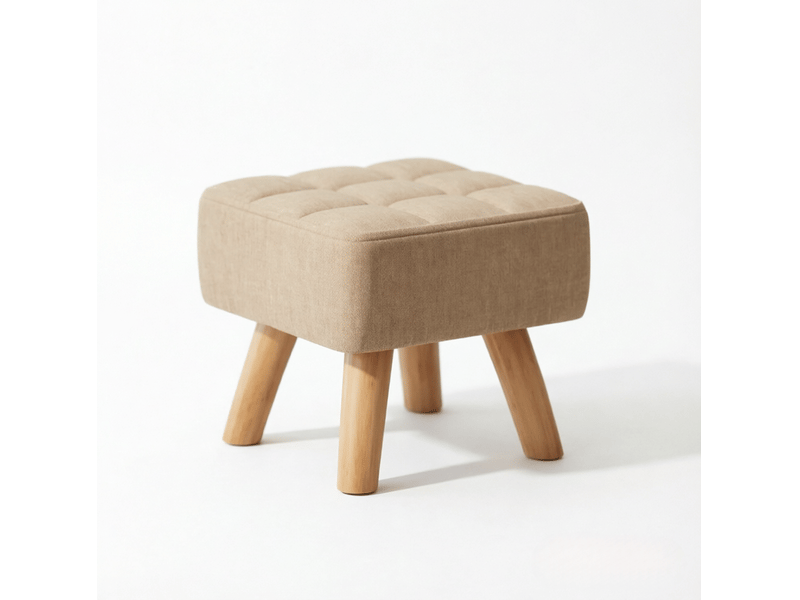  Pouf repose-pieds carré rembourré 27 x 27 cm homvra  - Conforama A