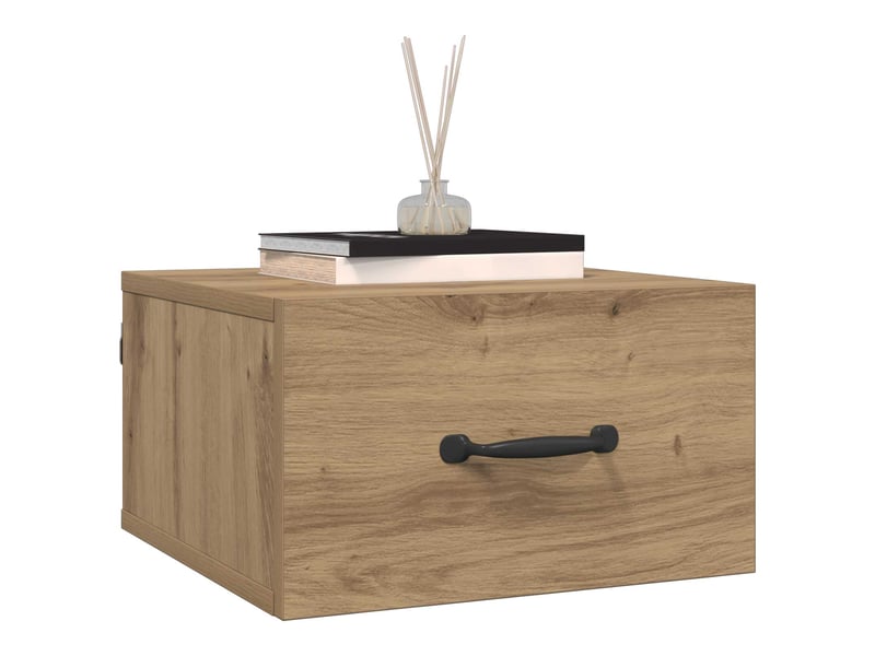  Table de chevet avec tiroir chêne artisan 35 x 35 x 20 cm  - Conforama C